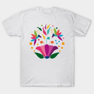 Spring Colorful Flowers by Akbaly T-Shirt T-Shirt